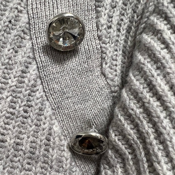 Veronica Beard Jude Jeweled crewneck blouson-sleeve wool knit sweater - Picture 5 of 7